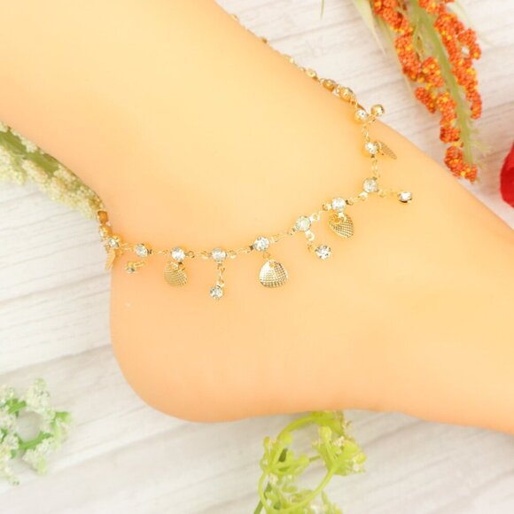 "Handmade Anklet – Elegant & Delicate Jewelry for Women | UNVRC1301 - Picture 7 of 10